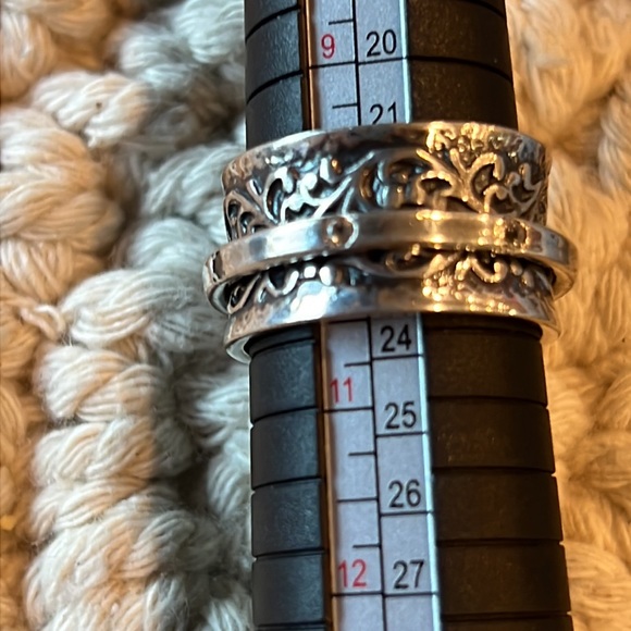 Paz Silver 925 Spinner Ring Made in Israel Size 9.5 - Picture 3 of 3